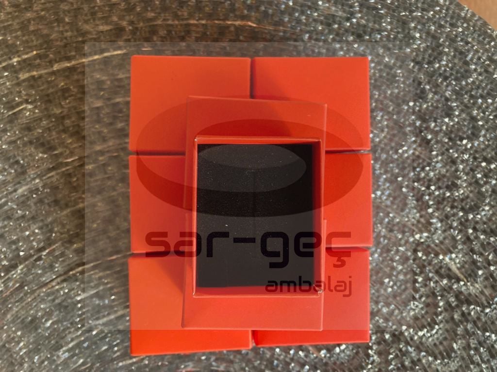 Set Kutusu - Kırmızı Renk 6x8x3cm (24 Adet)