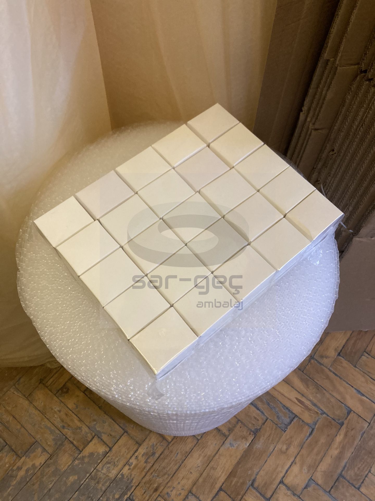 Yüzük Kutusu - 4,5 x 5,5 x 3cm Beyaz  (50 Adet)