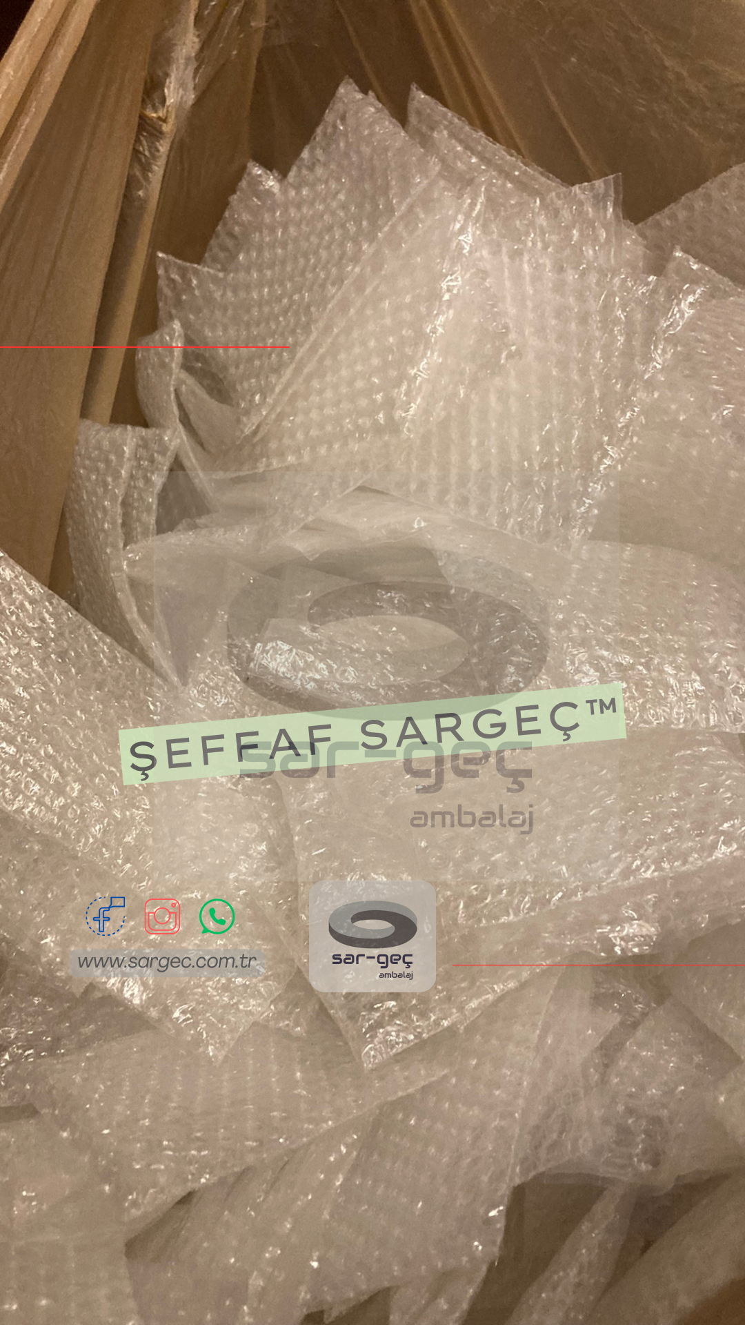 10 x 40cm - Şeffaf Sargeç™ Poşet/Torba